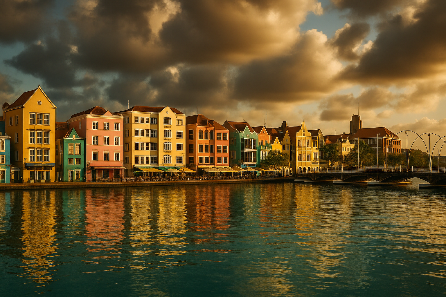Willemstad Curaçao colorful waterfront