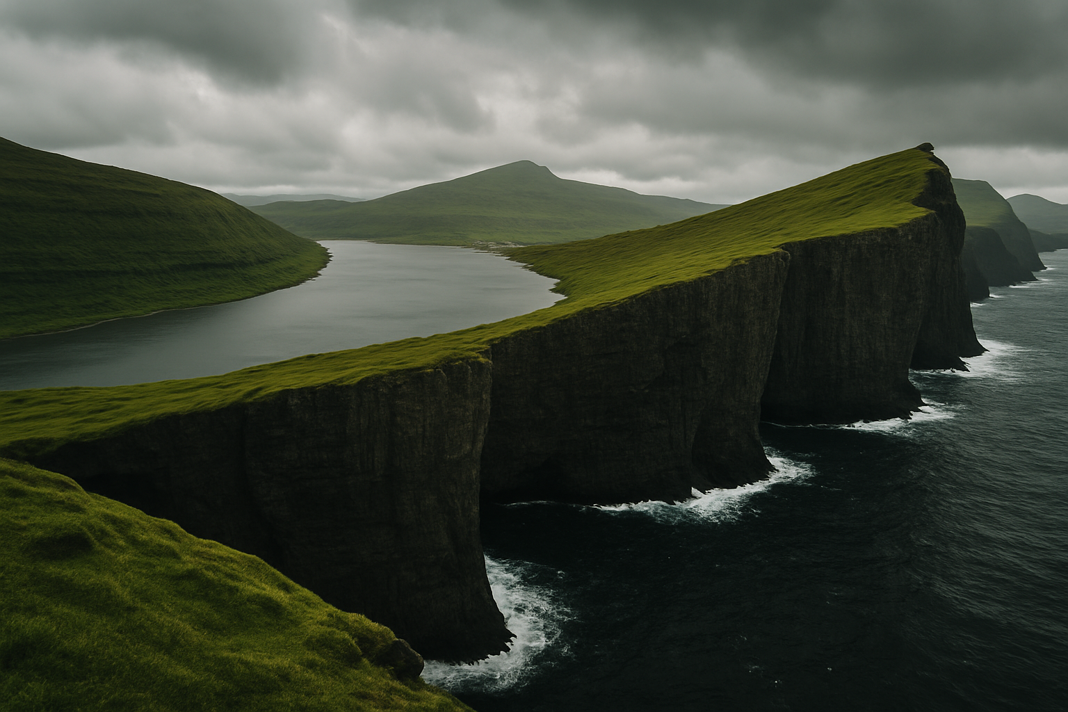 Lake on top of the ocean